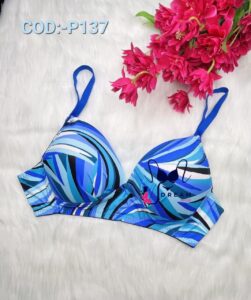 Soft Comfortable Foam Print Pad Bra COD:-P137