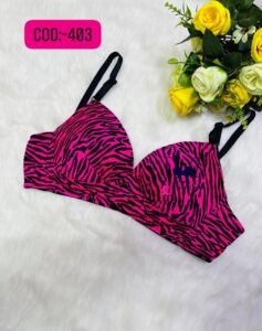 Soft Comfortable Foam Print Pad Bra COD:-P403