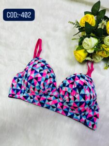 Soft Comfortable Foam Print Pad Bra COD:-P402