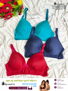 3 Solid Colour Bra combo=3pcs Total