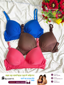3 Solid Colour Bra combo=3pcs Total
